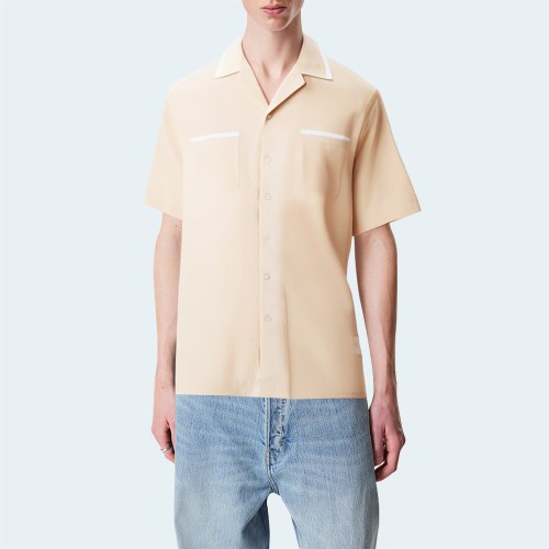 High quality button down double pocket men's shirt