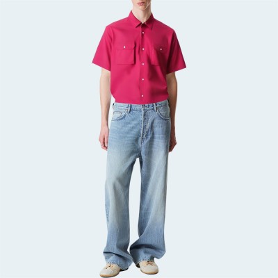 Lightweight breathable cotton men's shirt