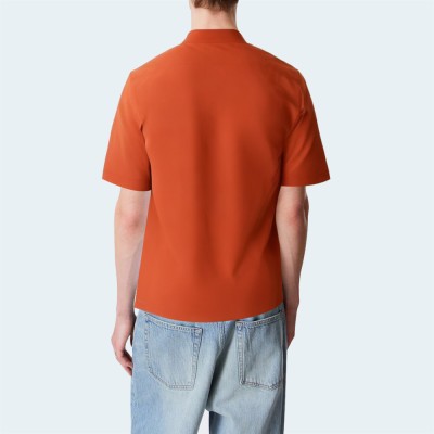 Classic simple loose men's short-sleeved shirt