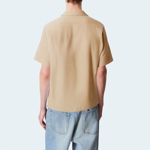 Linen loose and comfortable men's short-sleeved shirt
