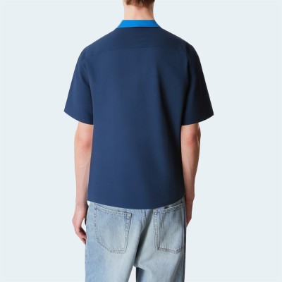 Casual classic loose-fitting men's short-sleeved shirt