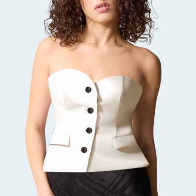 New fashionable single-breasted women's wrap vest
