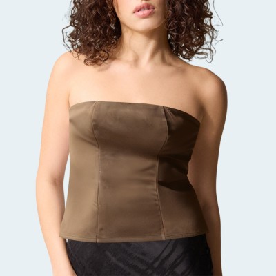 New fashionable brown women's wrap vest