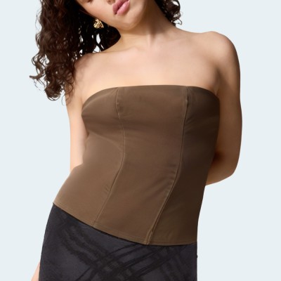 New fashionable brown women's wrap vest