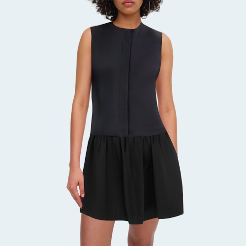 Fashion round neck sleeveless women's vest