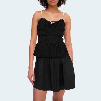 Sexy pleated textured women's camisole