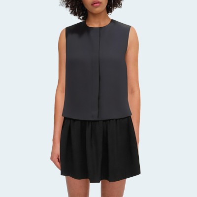 Fashion round neck sleeveless women's vest