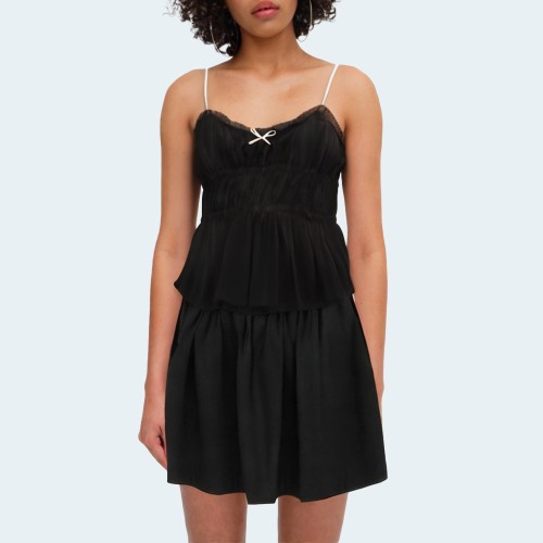 Sexy pleated textured women's camisole