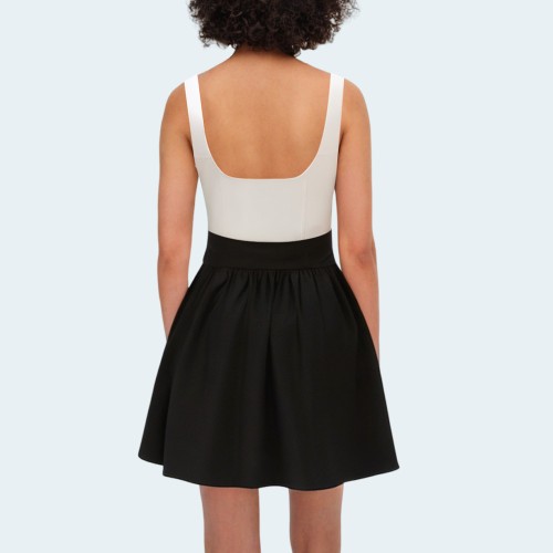 White slim fit bow embellished women's vest