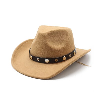 Lightweight and breathable tweed women's cowboy hat