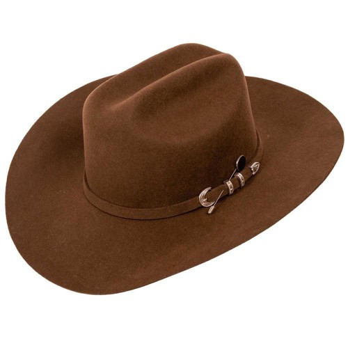 Fashionable brown quality women's cowboy hat