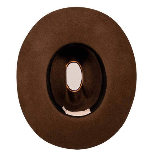 Fashionable brown quality women's cowboy hat