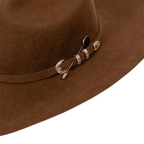 Fashionable brown quality women's cowboy hat