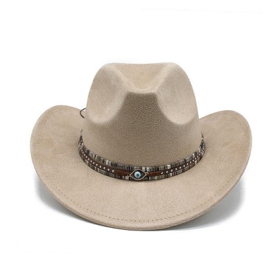 New style fashionable women's suede cowboy hat