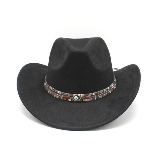 New style fashionable women's suede cowboy hat