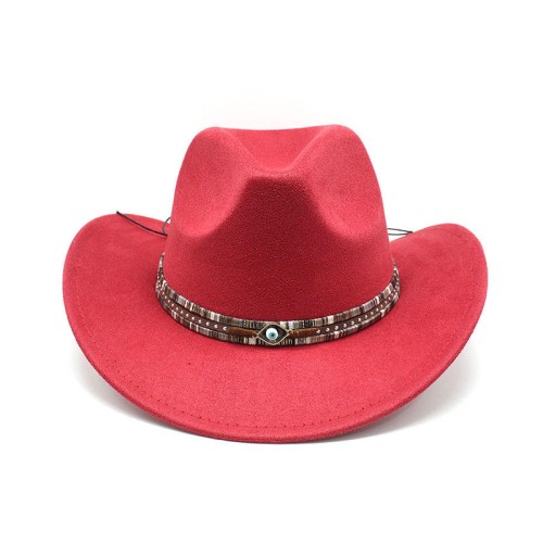 New style fashionable women's suede cowboy hat