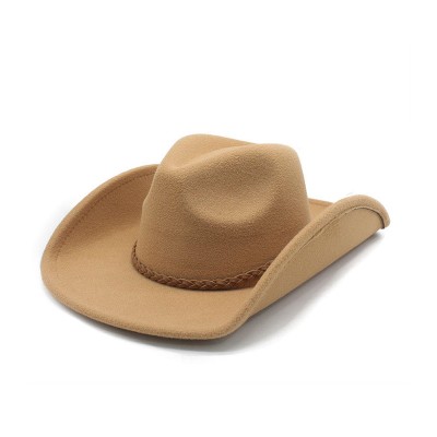 Outdoor wide brim women's western cowboy hat
