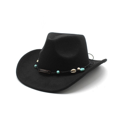 Retro wide brim women's western cowboy hat