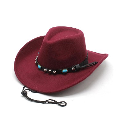 Comfortable and breathable tweed women's cowboy hat