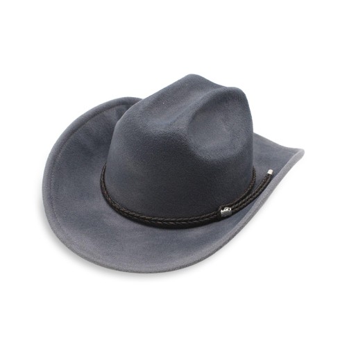 Distressed wide brim comfortable women's cowboy hat