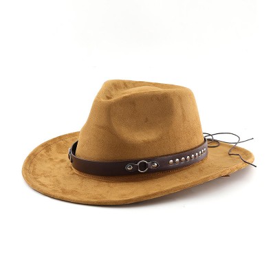High quality women's suede western cowboy hat