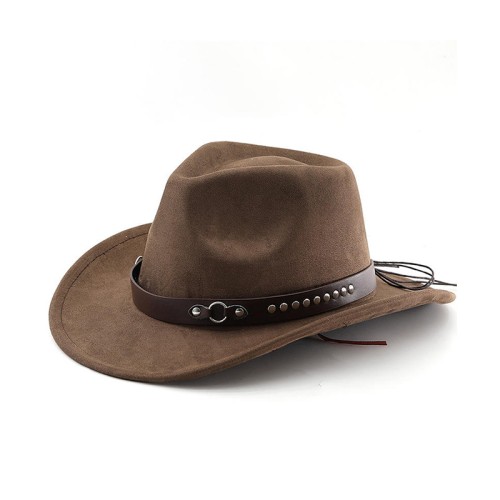 High quality women's suede western cowboy hat