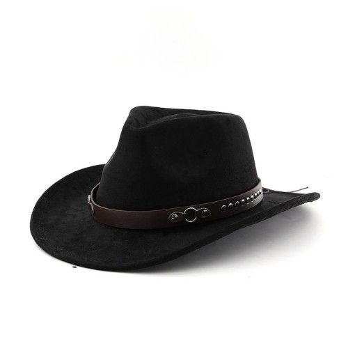 High quality women's suede western cowboy hat