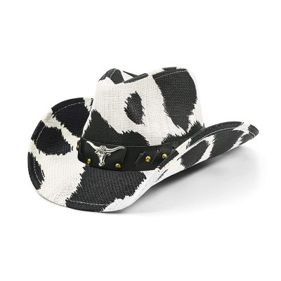 Stylish breathable braided women's cowboy hat