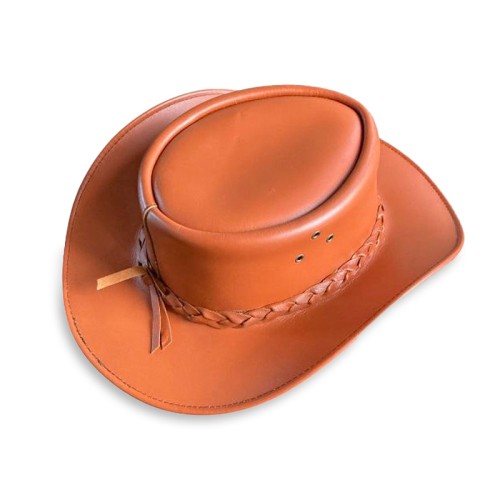 High-grade leather women's cowboy western hat