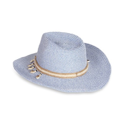 Sun protection curved wide brim women's cowboy hat