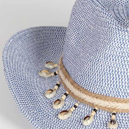 Sun protection curved wide brim women's cowboy hat