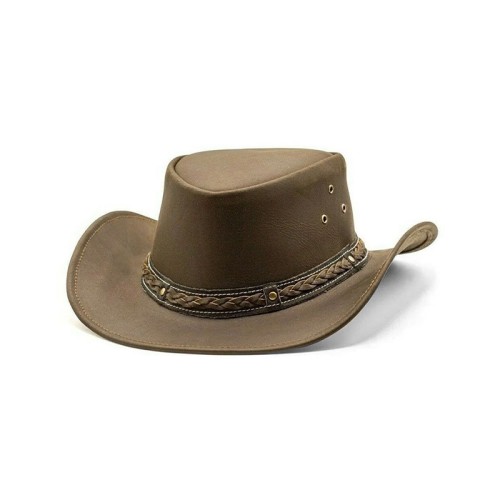 Retro leather breathable women's cowboy hat