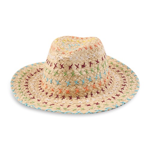 High quality fashionable woven women's straw hat