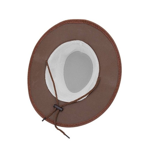 Breathable mesh wide brim women's straw hat