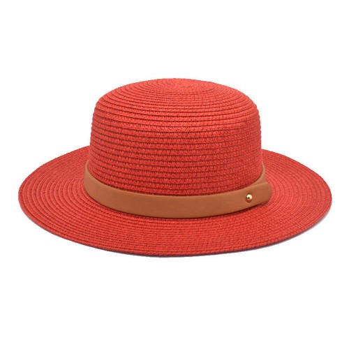Summer wide brim ladies woven straw hat