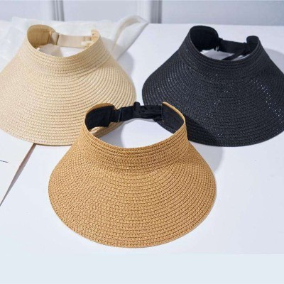Fashionable wide brim women's woven sun hat