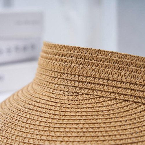 Fashionable wide brim women's woven sun hat