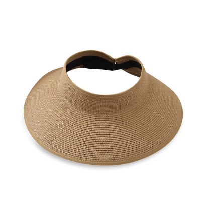 Lightweight wide-brimmed women's straw sunhat