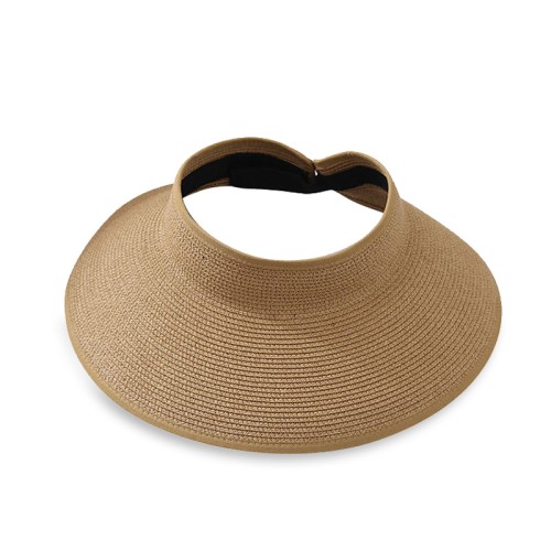 Lightweight wide-brimmed women's straw sunhat