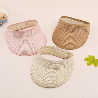 Summer solid color outdoor women's sun hat