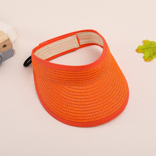 Summer solid color outdoor women's sun hat