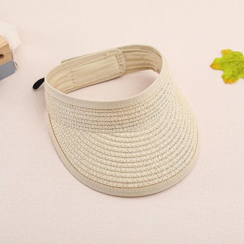 Summer solid color outdoor women's sun hat