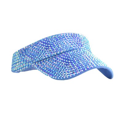 Fashionable shiny rhinestone women's sun hat