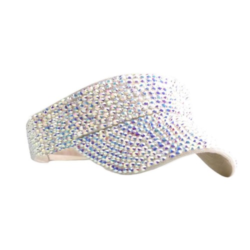 Fashionable shiny rhinestone women's sun hat