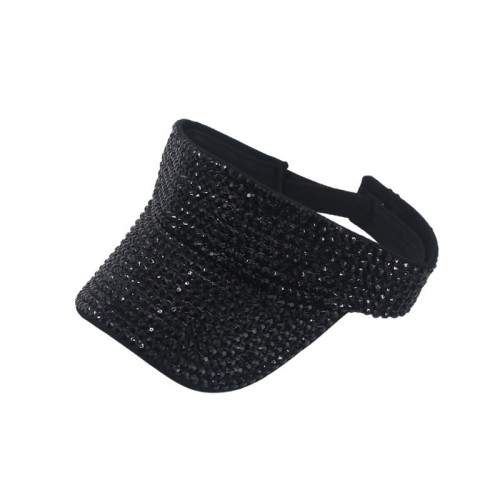 Fashionable shiny rhinestone women's sun hat