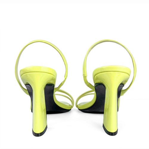 Elegant round toe breathable women's thick heel sandals